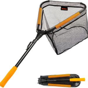 Floating Fishing Landing Net - Foldable for Freshwater or Saltwater - Folding and Fly Fishing