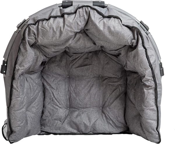 MacSports C932S-129 Padded Cushion Outdoor Folding Lounge Patio Club Chair, Gray - Image 4